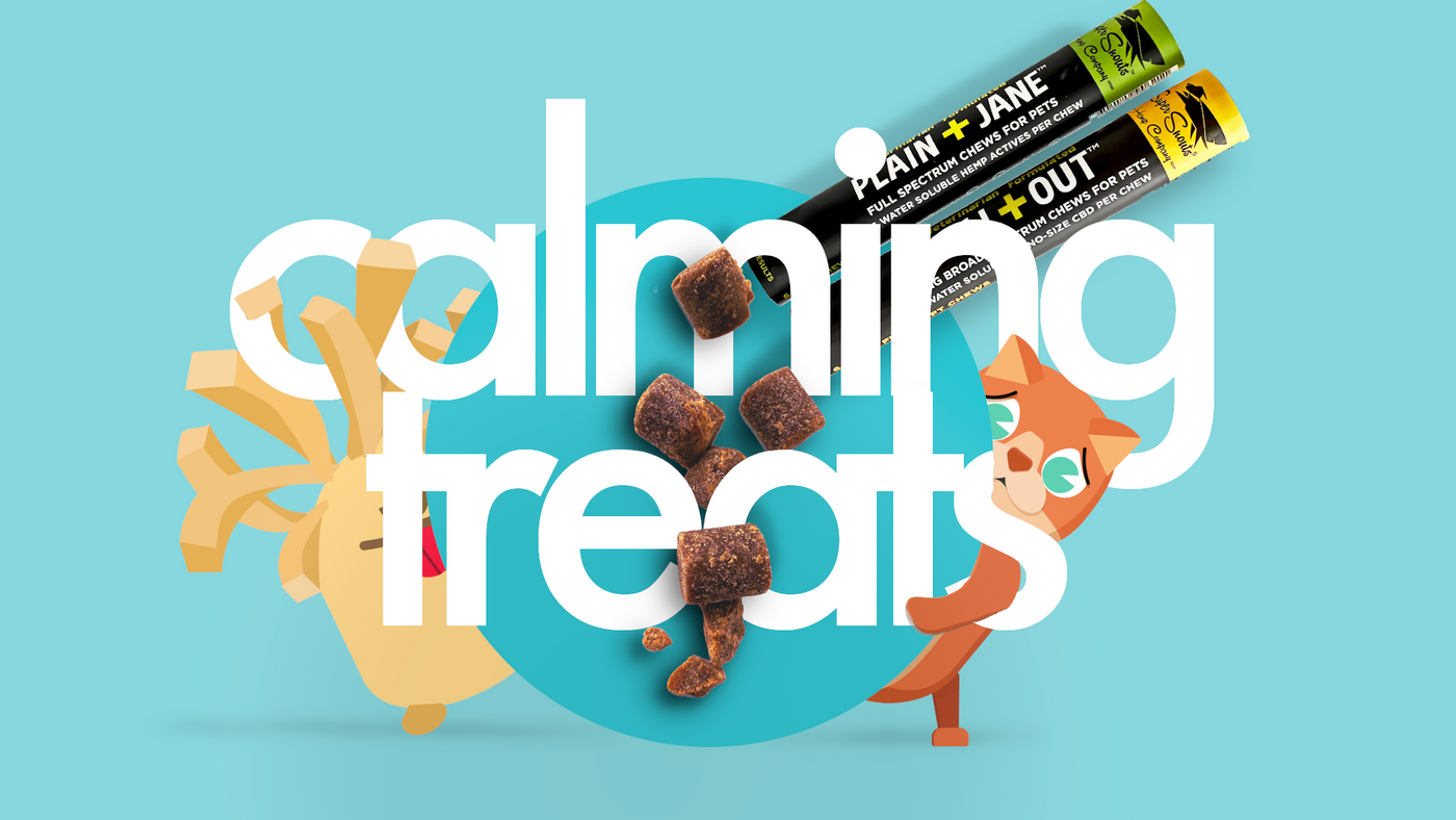Calming Pet Treats & Toys For Cats & Dogs.